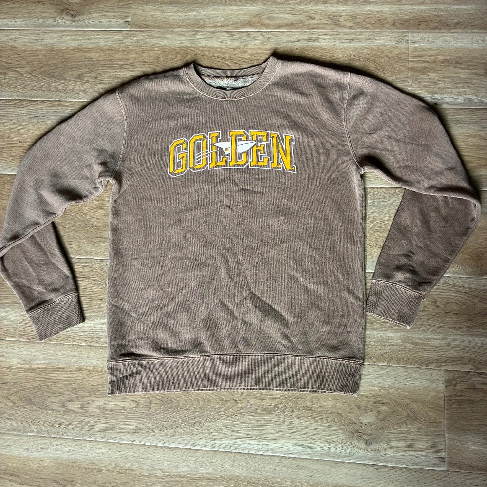 Benny Gold “Golden” Paper Airplane Crewneck Sweatshirt • Modern Era Streetwear •